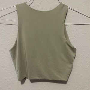 GREEN CROPPED TOP